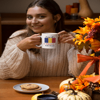 Živjeti sa rumunskim građenjem karaktera. Ponosna kultura Kafa i čaj Poklon šalica za muškarca i žene