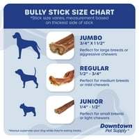 Downtown za kućne ljubimce Bully štapići za pse debeli sirovi rajani pas chews 6