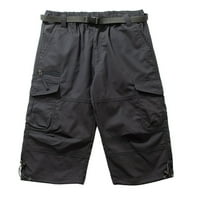 KETYYH-CHN MENS CARGO SHORTS ELASTIC STANIKA SA ZEMLJIVANJA MUŠKIH JOGGER HLAČI BLACK, XL