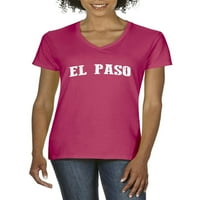 Arti - Ženska majica V-izrez kratki rukav, do žena Veličina 3XL - El Paso