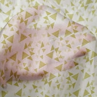 Onuone svilena tabby tkanina trokuta geometrijsko tiskano tkaninu široko
