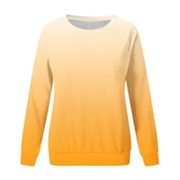 Pejock Želje Ležerne duksere s dugim rukavima Slatka pulover opušteno pristajenje vrhovi preveliki gradijentni puloveri vrhovi tinejdžerke padajuće dukseve Y2K pada odjeća modni odjeća