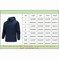 DTIDTPE jakna za osobu za muškarce vodootporne kapute na vanjskoj tanki jaknu, kaput od tanke jakne,