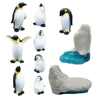 Rosarivae Child Penguin igračke smole pingvin modeli penguin u obliku mikro-krajobraznih ukrasa