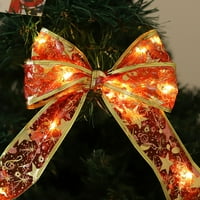 Uskršnja vrpca String Svjetla Božićno vijenac Svjetla toplo bijela bajka Drew Drop Dekorativ za božićno drvce Kućni vjenčani Xmas Dekoracija zabave