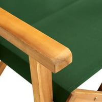 Direktorska stolica Solidna bagrenska drva zelena vanjska stolica