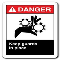 Znak opasnosti - čuvajte se na mjestu 7 X10 Plastični sigurnosni znak ANSI OSHA