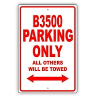 B Parking samo svi ostali bit će vučeni smiješna furativna garaža Aluminijumski znak 12 x18 ploča