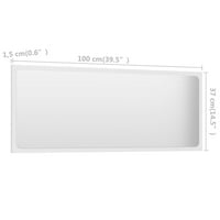 Fyydes ogledalo u kupaonici bijelo 39.4 x0.6 x14.6