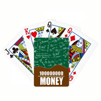 Zeleno let matematičke formulas poker igračke karte smiješna ručna igra