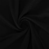 Hlače za žensku žensku ljetni kruni V-izrez bluza s kratkim rukavima i kratkim kratkim hladnjacima odijela crna l