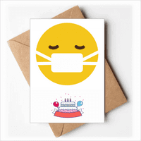 Bolesna glava žuta slatka internetska chat veseli rođendan čestitke čestitke koverte prazne