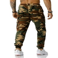 Capreze Man Jogger Pant CordString Camo Joggers Hlače Dukseve Ležerne prilike elastične struine pantalone Vojska zelena m