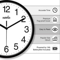 Tihi kvarc ukrasni zidni sat Nekrivljene klasične digitalne satni bateriju koji se bavi rudom jednostavnim za čitanjem kućnog uredskog sata
