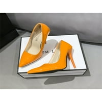 Difumos Dame Lagane seksi haljina cipele sjajni šiljasti prsti Stiletto potpetice Work protiv klizanja