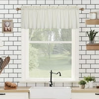 HAPERLARE kuhinjska zavjesa Valance Seoska kuća reljefne teksturirane zavjese za crtanje za mali prozor, krema, 60 W 15 L ploča