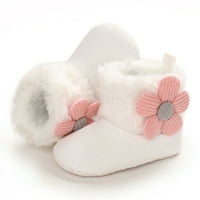 CatAlem čizme za snijeg za Toddler Boys Baby cipele plus baršunasto toplo cvijeće čizme modne non klizanje