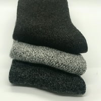 & Q parovi mens teške dužne zimske čarape debele toplotne hlačene pletene čarape čarape vunene čarape