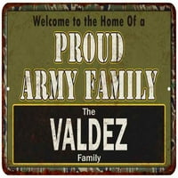 Valdez ponosna vojska Porodični poklon metalni znak 208120023283
