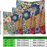 Yin Yang Flannel bacajte pokrivač za kauč za kauč Boho Trippy Psihipylic Art Plish Fuzzy Blaket Tradicionalne deke