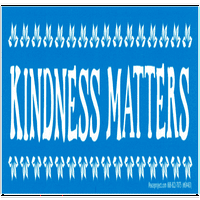 Ljubaznost je važna malog pozitivnog podsjetnika naljepnica odbojnika za autos, prijenosna računala, skejtborde, boce za vodu