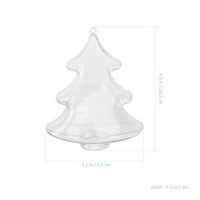 Privjesak za božićne stablo Prozirne kutije u obliku drveća u obliku bombona Xmas