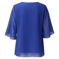 Adviicd ljubičaste bluze za žene ženske poslovne casual v rukave za bluzu za bluzu top bijela bluza
