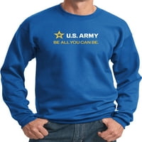 Vojska budi sve što možeš biti bijeli i zlatni traka pulover, srednje kraljevske