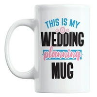 Ovo je moje planiranje vjenčanja bijela keramička šalica kafe i čaja