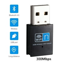 Bežični WiFi Bluetooth adapter 300Mbps USB prijemnik 2.4G V4. Odašiljač mrežnih kartica