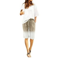 Ženske kratke hlače Ležerne prilike modne žene znojni kratke hlače Ljetne casual labave čvrste struke kratke hlače kaki 4