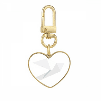 Origa Bijeli golub uzorak Zlatna držač za ključevi za ključeve srca
