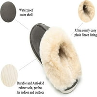 Žene zimske tople papuče Furfy Fluffy klizne papuče za kuću antilopkirani poklopan anti-skid sole na