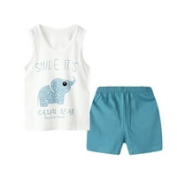 Baby Girl Ljeto Slatka odjeća Outfits Dječji dječaci za spavanje Majica bez rukava kratke hlače PJ 12-