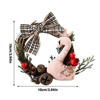 Mini božićni vijenac DIY božićno drvce Teng obruč ukrasi mini božićni vijenac DIY božićno drvce Teng Hoop ukrasi