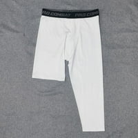 Muška kompresija za jednu nogu Capri tajice hlače atletski košarkaški bazni sloj y4l5
