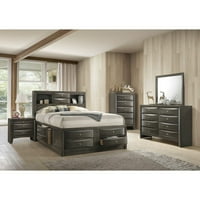 JS Ireland Queen Bed u sivom hrastu 22700q