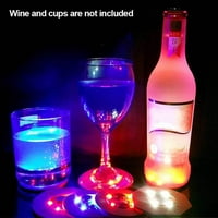 Sept LED coaster Light up pijan Cup Cup Mat Glow Club Party Bar Decor Decor
