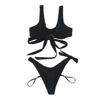 Leesechin Clearence Bikinis za žene Ljetni kupaći kostimi ženski dvodijelni kupaći odijelo seksi sažeti