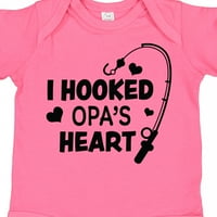 Inktastic, zakačio sam Opa's Heart sa ribolovnim šipkom poklon dječjim dječakom ili dječjim dječjim
