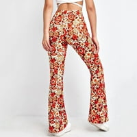 Dame Casual Sports Usredni cvjetni printoni pantalone