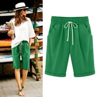 AoKSee kratke hlače za žene ljeto, žene udobne crteže casual elastične kratke hlače ljetna plaža lagane