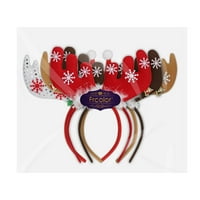 Traka za glavu za letenje sa bell Antlers Heagewear za djecu za odrasle Cosplay Božićna zabava