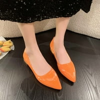 Giligiliso sandale za uklanjanje žena Ženski ženski modni šiljasti cipele s punim bojama casual udobne cipele sa niskim potpeticama