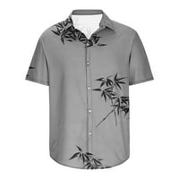 Aufmer ljetne majice za muškarce čišćenje pulover Loungewear muške modne casual tipke Hawaii Ispis pansion