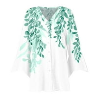 Amousa ženska bluza za bluzu za bluzu za ispis Ležerne prilike Ležerne prilike za praznike