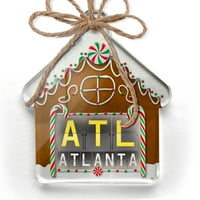 Ornament tiskao je jedan bočni atl aerodrom kod za Atlanta Christmas Neonblond