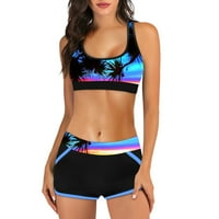 Kuhit kostimi za žene Print ženski kupaći kostimi kupaći kostim digitalni odjeća za plažu za struk bikini High Split kupaće kostimi