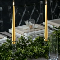 Bolsius Gold Taper svijeće 10 bez dimenzija za odmor Décor poklon vjenčanje, večera, kućni dekor stranke