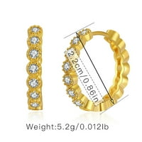 Nakit Organizator žene 18K zlatne minđuše tirkizne dijamantske naušnice sjajne cirkonije minđuše nakit